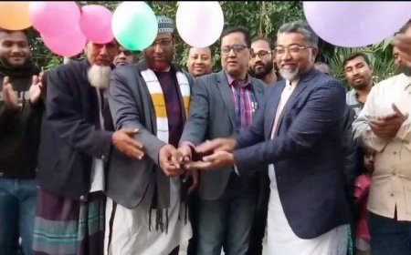 কালিগঞ্জ আলোর পথিক ফাউন্ডেশনের উদ্যোগে সুপেয় পানির প্লান্ট উদ্বোধন