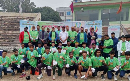 তারুণ্যের উৎসব উপলক্ষে সাতক্ষীরায় ম্যারাথন দৌড় প্রতিযোগিতা
