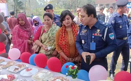 বাগেরহাট পুলিশ লাইন স্কুলে দিনব্যাপী পিঠা উৎসব ও সাংস্কৃতিক অনুষ্ঠান