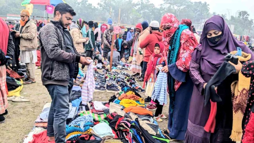 রামপালে শীতের তীব্রতায় শীতবস্ত্র কেনাকাটার ধুম