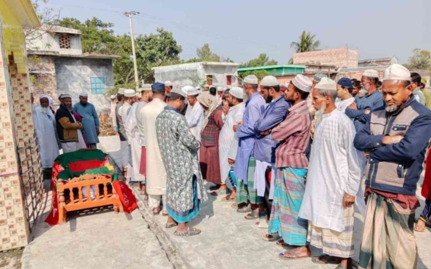 কালিগঞ্জে বীর মুক্তিযোদ্ধা মোবারক আলীকে রাষ্ট্রীয় মর্যাদায় দাফন