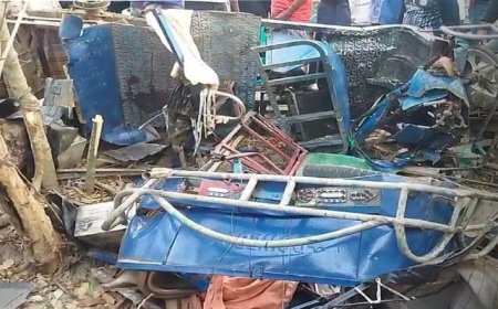 বাগেরহাটে পরিবহন ও ইজিবাইকের সংঘর্ষে নিহত ২