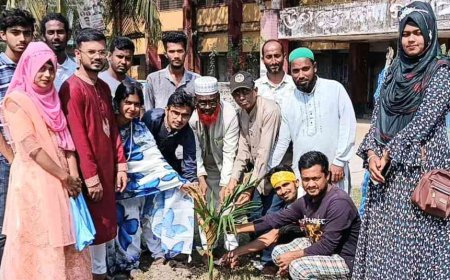 রামপালে সুন্দরবন দিবসে বক্তারা "বাঁচাই সুন্দরবন, বন্ধ করি প্লাষ্টিক দুষণ"