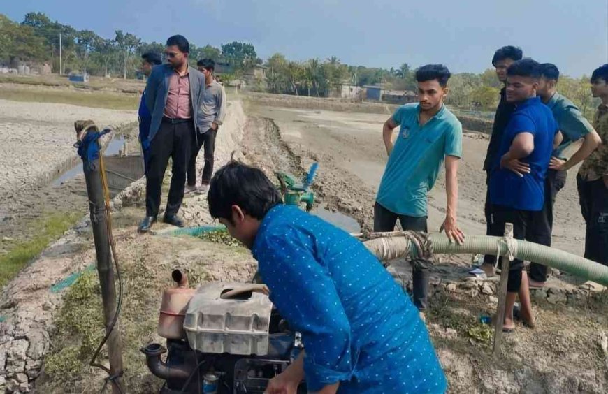 কালিগঞ্জে অবৈধভাবে বালু উত্তোলনের অভিযোগে দুই ড্রেজার ধ্বংস