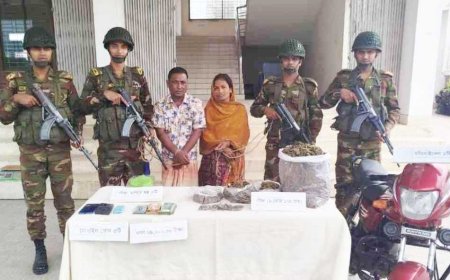 কালিগঞ্জে সেনা অভিযানে ৬কেজি গাঁজাসহ কুখ্যাত মাদক ব্যবসায়ী মনির ও তার স্ত্রী আটক
