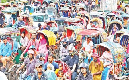 সড়কের মহামারি ব্যাটারি রিকশা