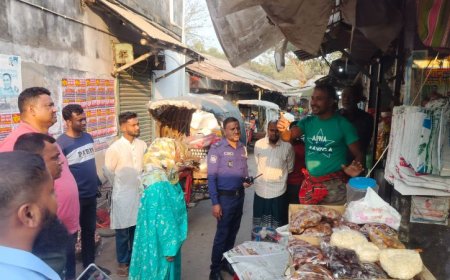 শ্যামনগরে বাজার মনিটরিংয়ে ইউএনও, সতর্ক করলেন সবাইকে