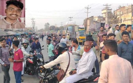 বড়াইগ্রামে কলেজ ছাত্রের আত্মহত্যাকে কেন্দ্র করে মহাসড়ক অবরোধ ও কলেজ ভাংচুর