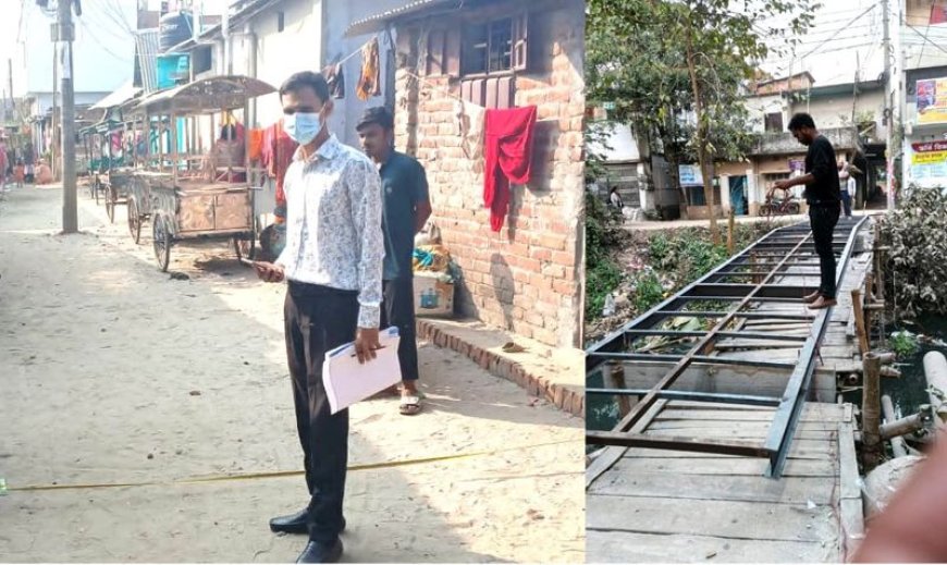 সৈয়দপুর পৌরসভায় জোরেশোরে চলছে উন্নয়ন প্রকল্পের কাজ