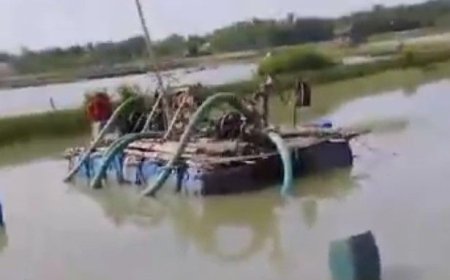 ভূমিকম্পের উৎপত্তিস্থল ভূগর্ভ থেকে অবৈধ ভাবে বালু উত্তোলনের শীর্ষে আশাশুনি