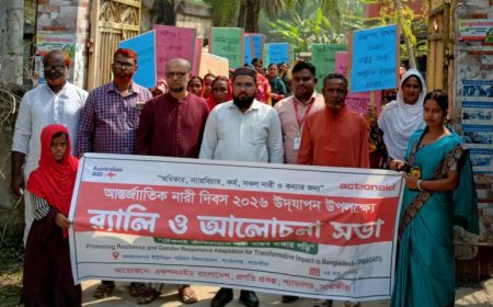 শ্যামনগরে আন্তর্জাতিক নারী দিবস উপলক্ষে র‍্যালি ও আলোচনা সভা