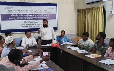 শ্যামনগরে প্রতিবন্ধী অন্তর্ভুক্তিমূলক দুর্যোগ ব্যবস্থাপনা ও জলবায়ু সহনশীলতা বিষয়ে আলোচনা 