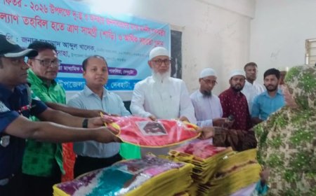 দেবহাটায় অসহায়দের মাঝে শাড়ি ও নগদ অর্থ বিতরণ