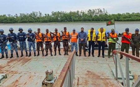 শ্যামনগর সংলগ্ন সুন্দরবনে দস্যু দমনে যৌথ অভিযান