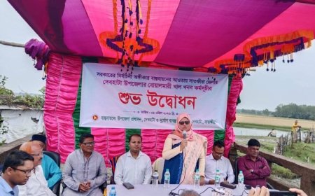 দেবহাটার বোয়ালমারী খাল কাটা উদ্বোধন সাতক্ষীরা জেলা প্রশাসক