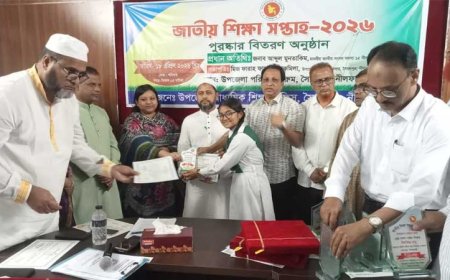 সৈয়দপুরে জাতীয় শিক্ষা সপ্তাহের পুরস্কার বিতরণ 