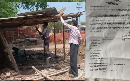 কালিগঞ্জে সড়ক ও জনপথের উচ্ছেদকৃত জায়গায় পুনরায় অবৈধ স্থাপনা নির্মাণের হিড়িক!