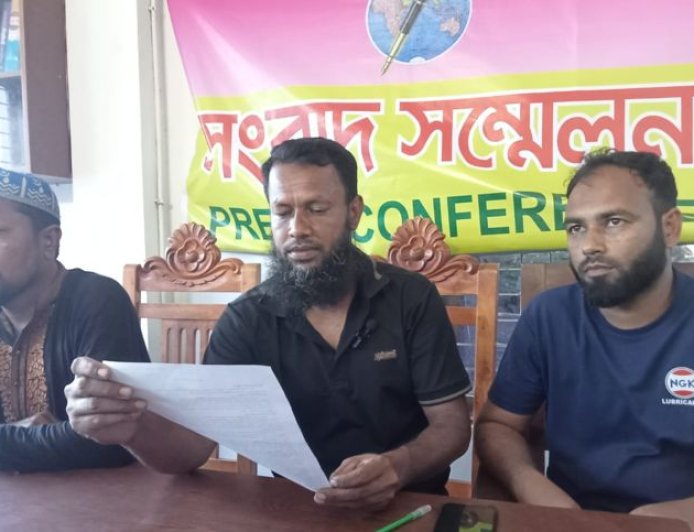 শ্যামনগর ফিলিং স্টেশনে কালিগঞ্জের যুবদল নেতা বাবুর হুমকির ঘটনায় সংবাদ সম্মেলন