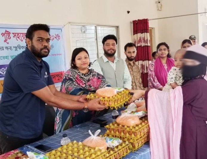 সৈয়দপুরে প্রসূতি মায়ের মাঝে পুষ্টিকর খাদ্যসামগ্রী বিতরণ