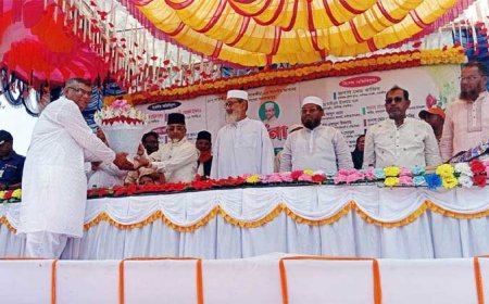 মৌতলা শিমু-রেজা এমপি কলেজে সাতক্ষীরা-৩ ও ৪ আসনের সংসদ সদস্যকে সংবর্ধনা প্রদান