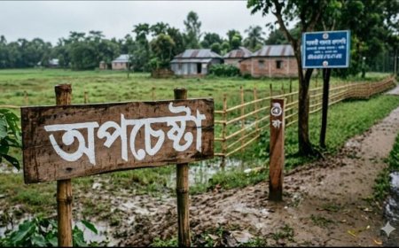 শ্যামনগরে সরকারি জায়গায় চলাচলের পথ বন্ধের অপচেষ্টা