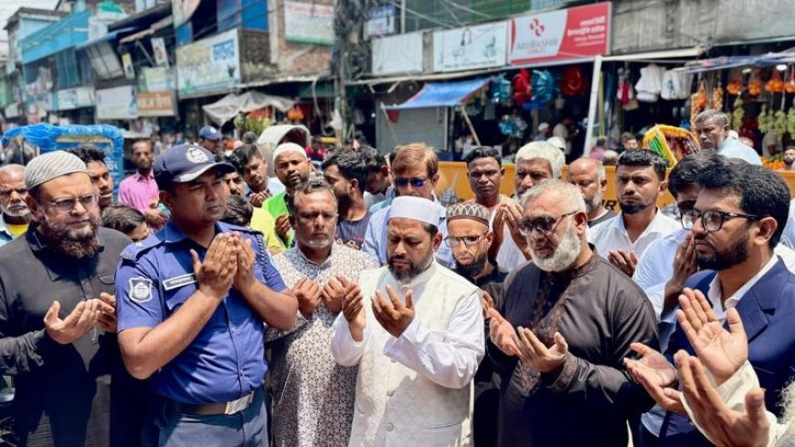 সৈয়দপুরে স্থাপিত রোড ডিভাইডারের উদ্বোধন