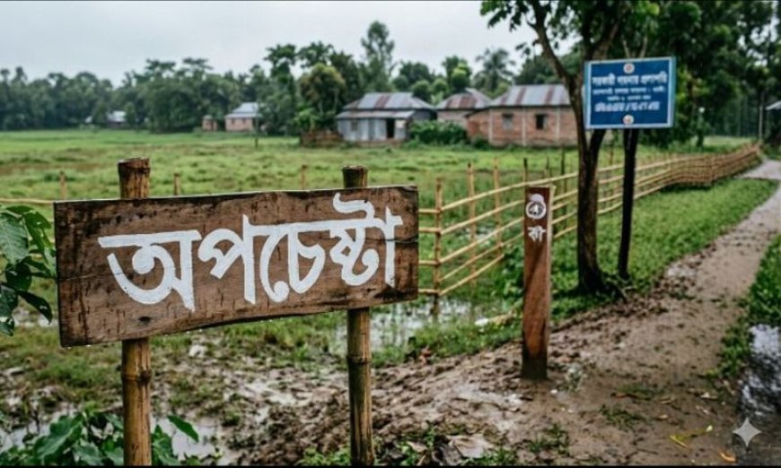 শ্যামনগরে সরকারি জায়গায় চলাচলের পথ বন্ধের অপচেষ্টা