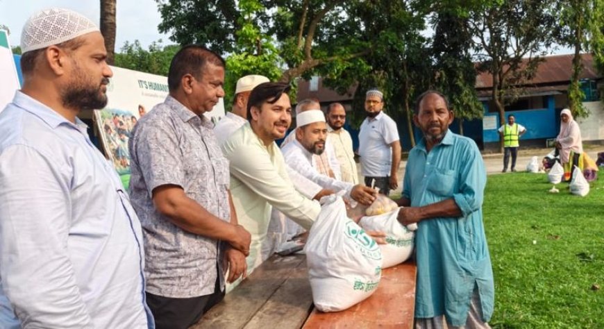 সৈয়দপুরে দুস্থ পরিবারের মাঝে ইটস্ হিউম্যানিটি ফাউন্ডেশন'র ঈদ উপহার বিতরণ 