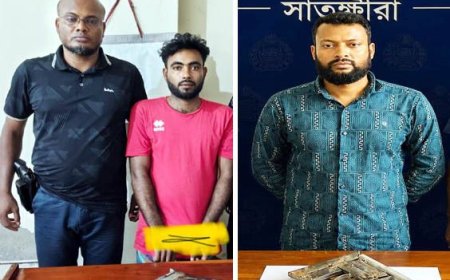 কালিগঞ্জে পুলিশের পৃথক অভিযানে দু’টি পিস্তলসহ দুই যুবক গ্রেফতার