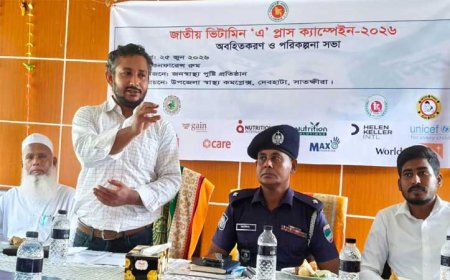 দেবহাটায় জাতীয় ভিটামিন এ প্লাস ক্যাম্পাইন উপলক্ষে এ্যাডভোকেসী ও পরিকল্পনা সভা