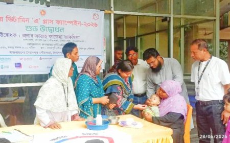 সৈয়দপুরে ভিটামিন 'এ' প্লাস ক্যাম্পেইনের উদ্বোধন 