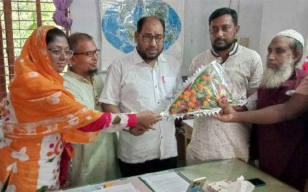 কালিগঞ্জ আদর্শ মাধ্যমিক বালিকা বিদ্যালয়ে ম্যানেজিং কমিটির সভাপতি শেখ আলাউদ্দীন সোহেল