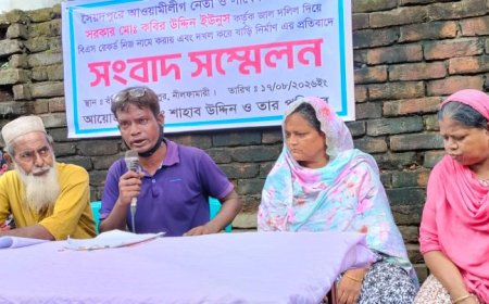 সৈয়দপুরে আ'লীগ নেতার বিরুদ্ধে জাল দলিলে জমি দখলের অভিযোগ