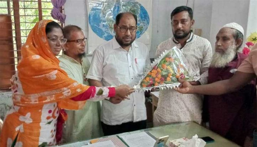 কালিগঞ্জ আদর্শ মাধ্যমিক বালিকা বিদ্যালয়ে ম্যানেজিং কমিটির সভাপতি শেখ আলাউদ্দীন সোহেল