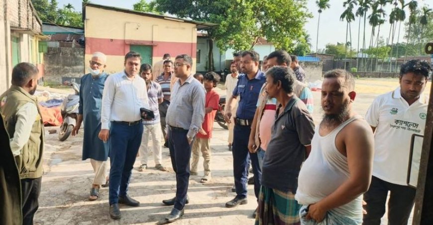 অস্বাস্থ্যকর পরিবেশে চিপস তৈরির দায়ে  সৈয়দপুরে কারখানা মালিককে জরিমানা