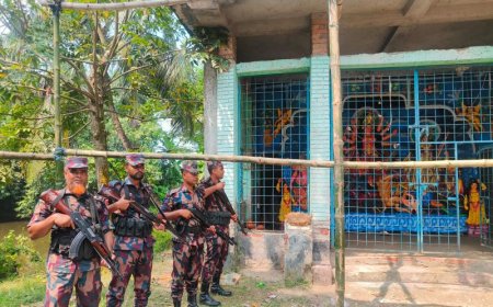 সাতক্ষীরায় দুর্গাপূজার নিরাপত্তায় ৩১ প্লাটুন বিজিবি মোতায়েন