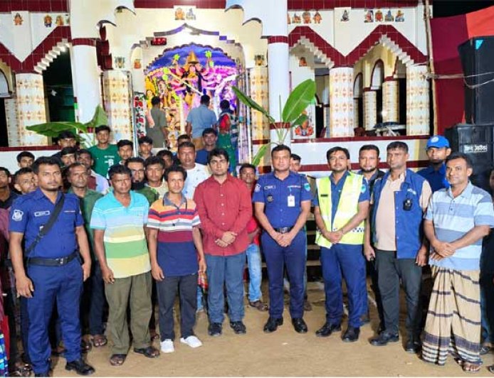পূজামণ্ডপে নিরাপত্তায় গাফিলতি হলে আনসারদের জবাবদিহি করতে হবে : এএসপি বায়েজিদ ইসলাম