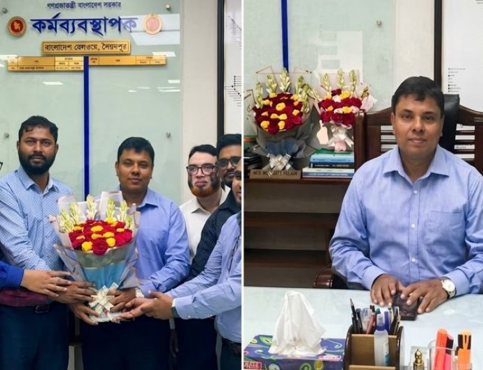 পদোন্নতি পেয়ে রেলভবনে যাচ্ছেন সৈয়দপুর রেলওয়ে কারখানার কর্মব্যবস্থাপক মমতাজুল