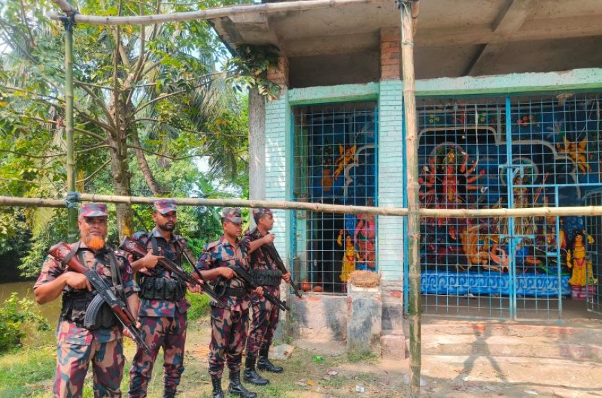 সাতক্ষীরায় দুর্গাপূজার নিরাপত্তায় ৩১ প্লাটুন বিজিবি মোতায়েন