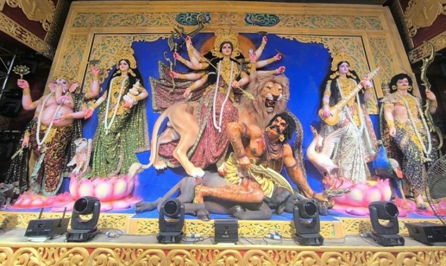 সৈয়দপুরে ৮৮ মন্ডপে উৎসবের আমেজে দুর্গাপূজা শুরু